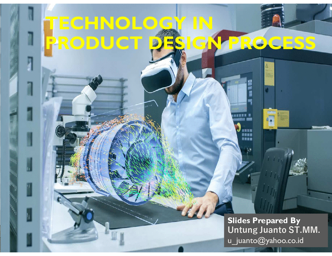 Technology in Product Design Process (45-slide PPT PowerPoint presentation (PPT)) Preview Image