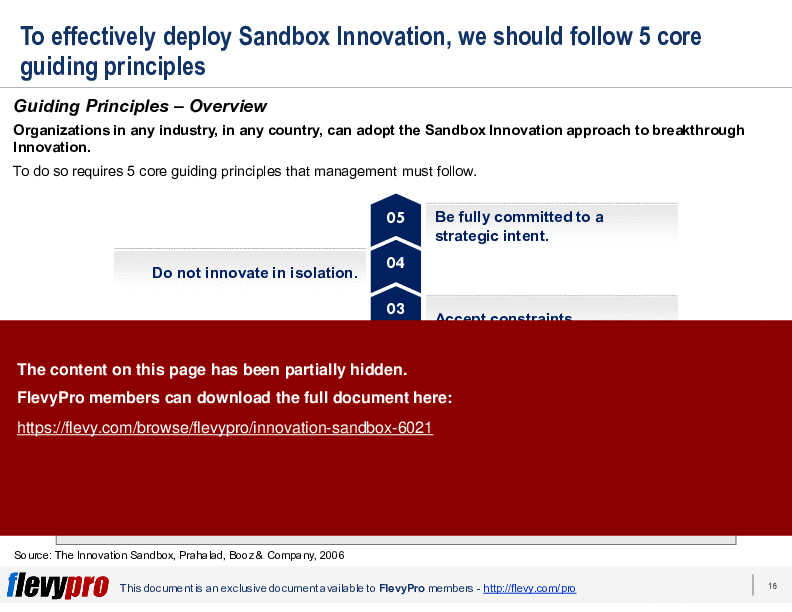 Innovation Sandbox (27-slide PPT PowerPoint presentation (PPTX)) Preview Image