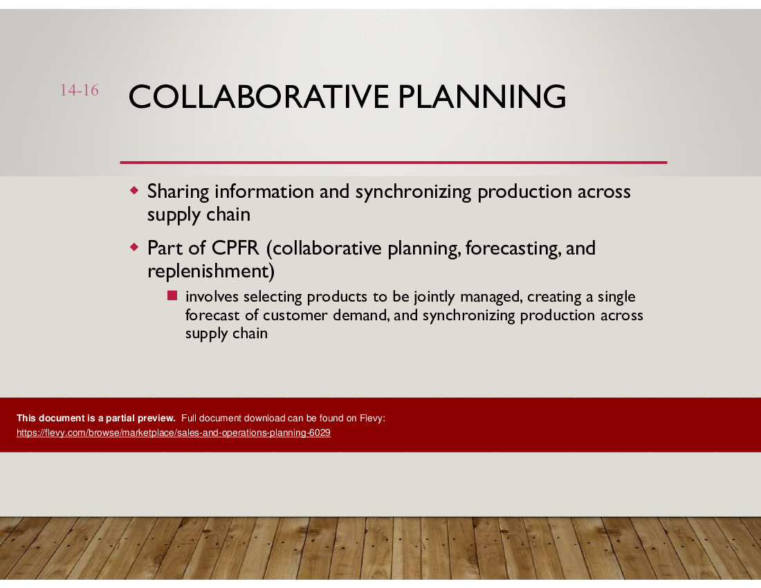 Sales and Operations Planning (21-slide PPT PowerPoint presentation (PPT)) Preview Image