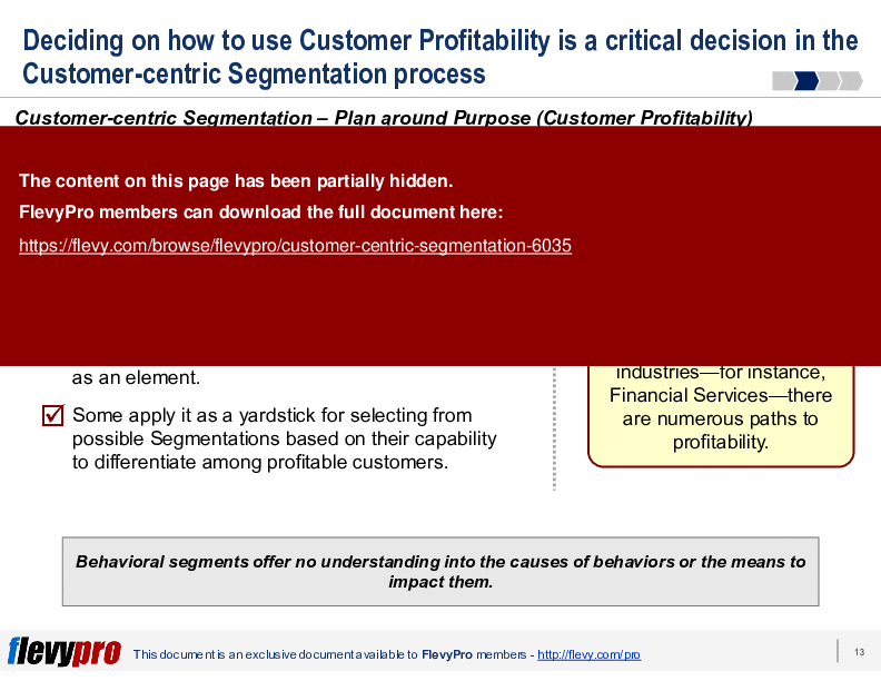 Customer-centric Segmentation (24-slide PPT PowerPoint presentation (PPTX)) Preview Image