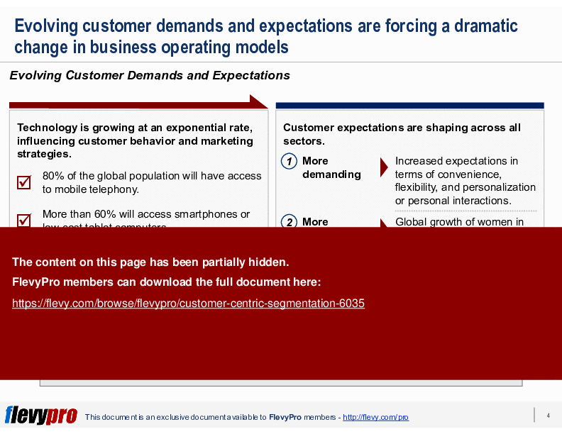 This is a partial preview of Customer-centric Segmentation (24-slide PowerPoint presentation (PPTX)). Full document is 24 slides. 
