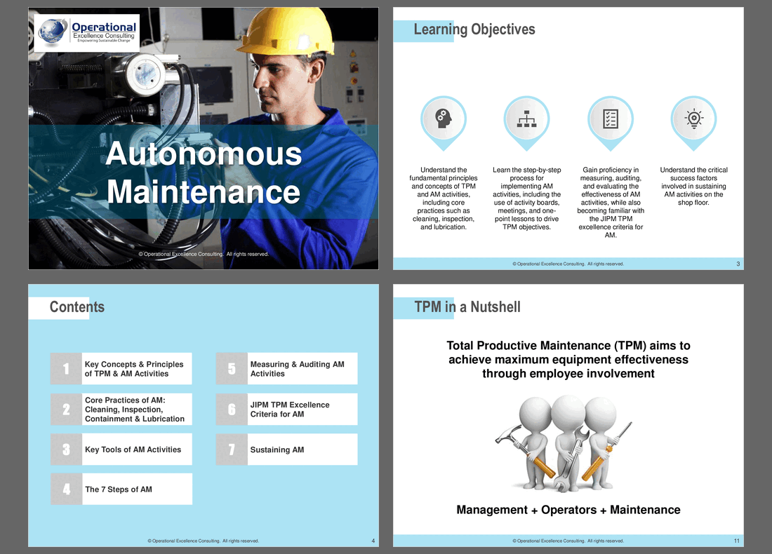 TPM: Autonomous Maintenance (Jishu Hozen)