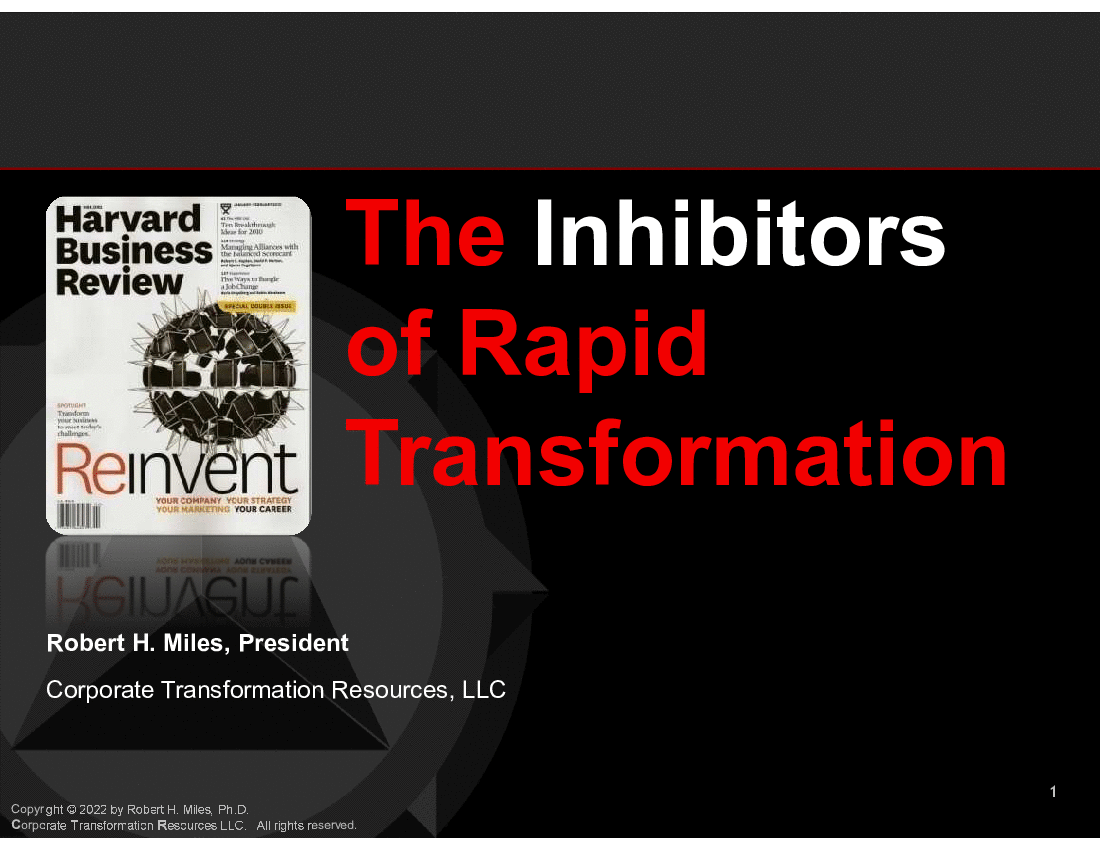 This is a partial preview of The Inhibitors of Rapid Transformation (37-slide PowerPoint presentation (PPTX)). Full document is 37 slides. 