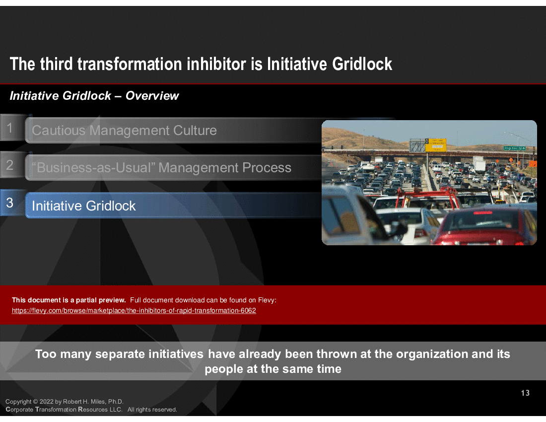 This is a partial preview of The Inhibitors of Rapid Transformation (37-slide PowerPoint presentation (PPTX)). Full document is 37 slides. 
