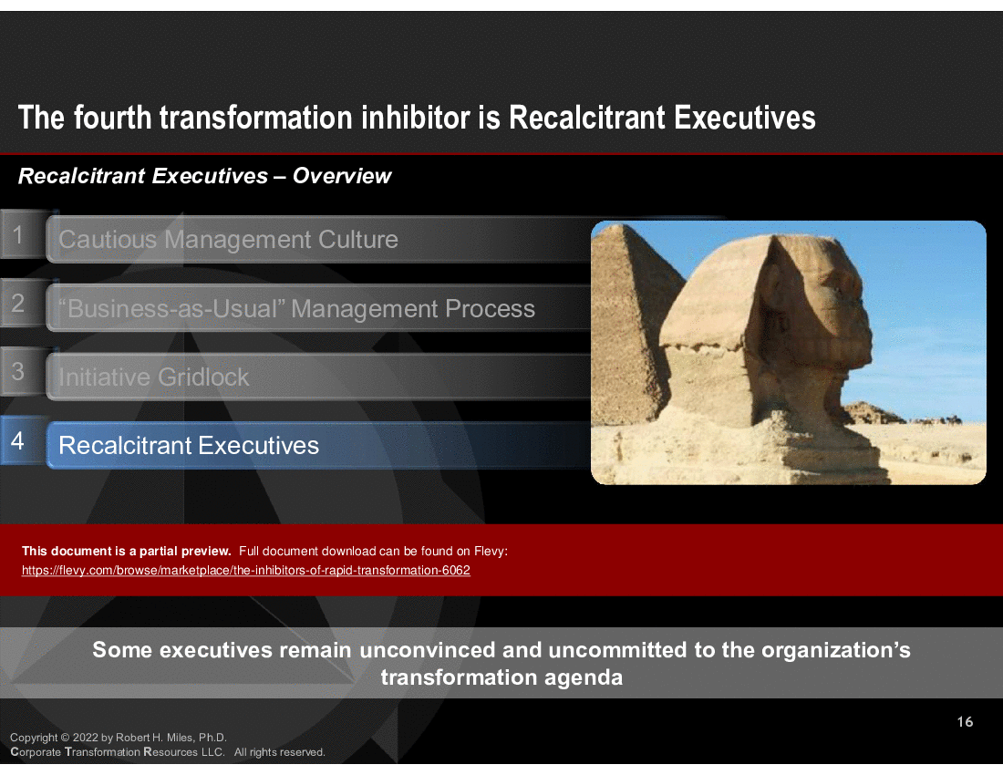 The Inhibitors of Rapid Transformation (37-slide PPT PowerPoint presentation (PPTX)) Preview Image