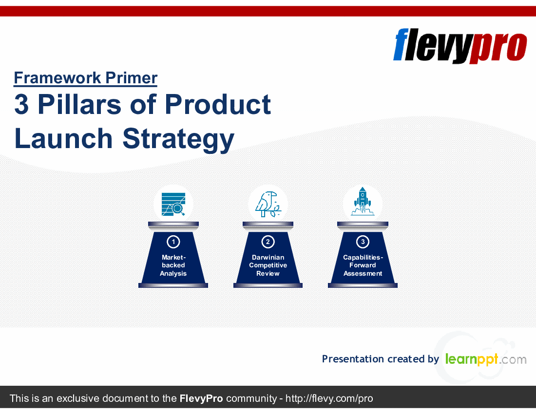 This is a partial preview of 3 Pillars of Product Launch Strategy (27-slide PowerPoint presentation (PPTX)). Full document is 27 slides. 
