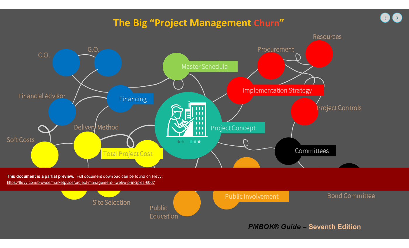 Project Management - Twelve Principles (39-slide PowerPoint presentation (PPTX)) Preview Image