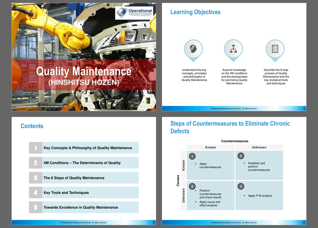 TPM: Quality Maintenance (Hinshitsu Hozen)