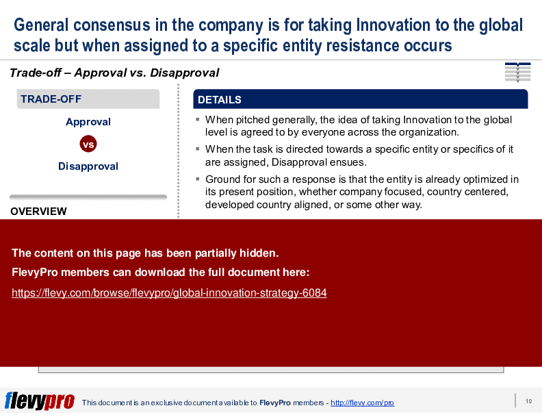 This is a partial preview of Global Innovation Strategy (28-slide PowerPoint presentation (PPTX)). Full document is 28 slides. 