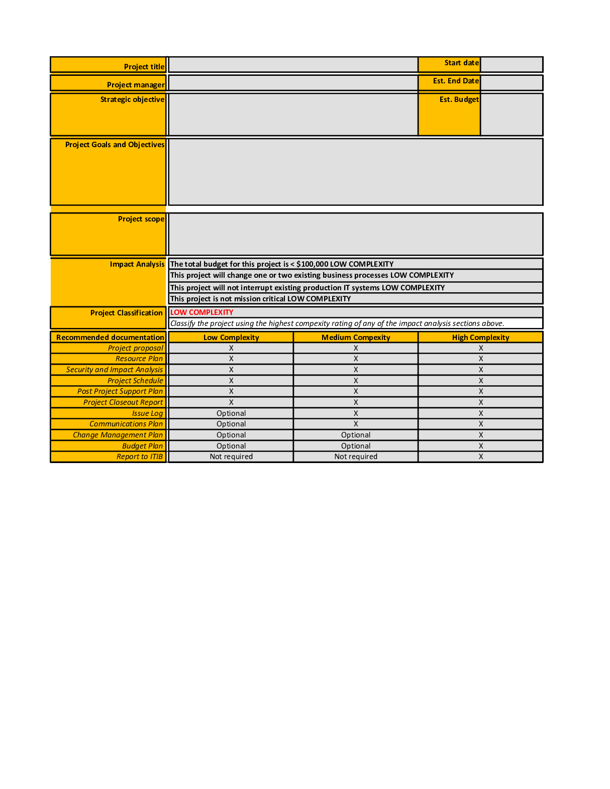 Project Proposal and Planning Templates (Excel template (XLSX)) Preview Image