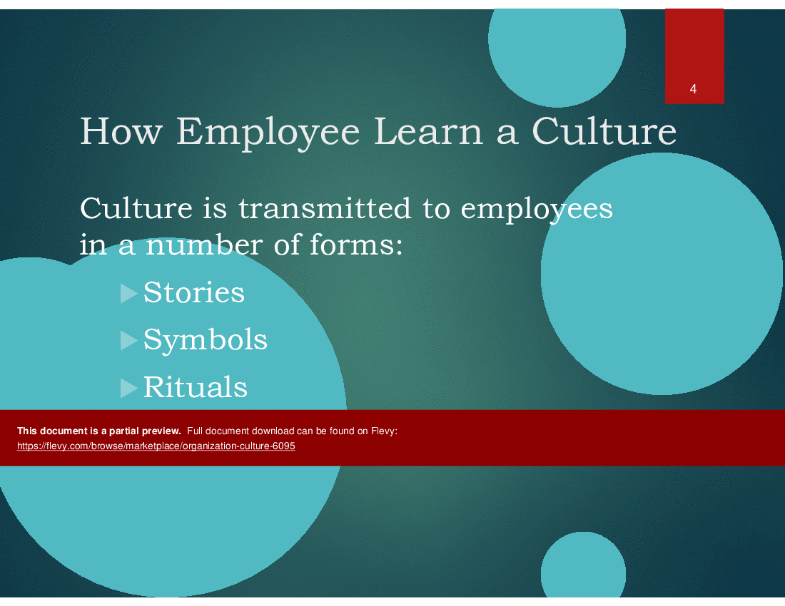 This is a partial preview of Corporate Culture and Organization Design (27-slide PowerPoint presentation (PPT)). Full document is 27 slides. 