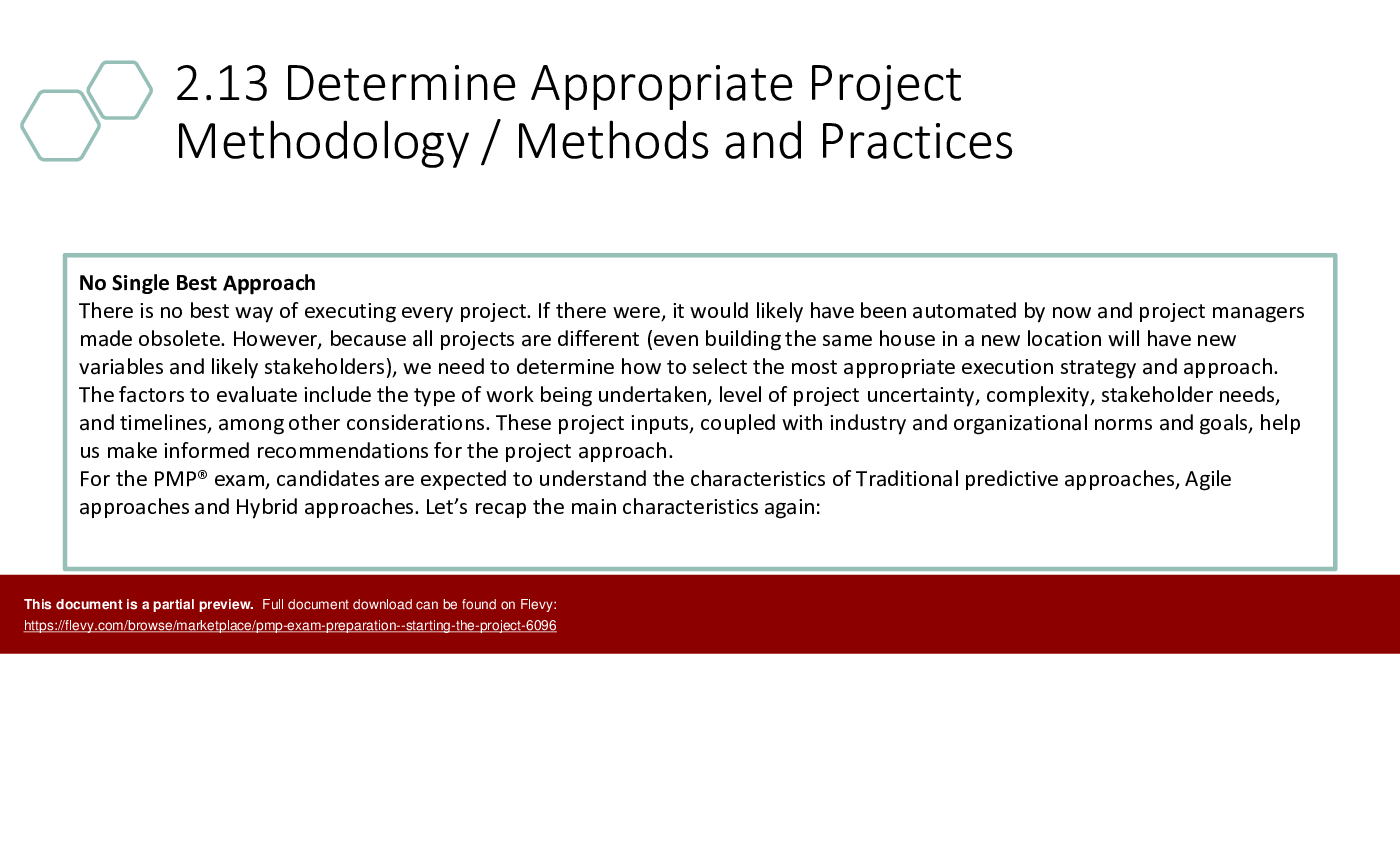 This is a partial preview of PMP Exam Preparation - Starting the Project (196-slide PowerPoint presentation (PPTX)). Full document is 196 slides. 