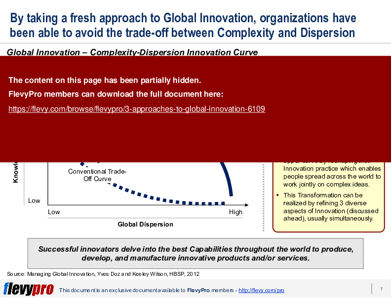 This is a partial preview of 3 Approaches to Global Innovation (29-slide PowerPoint presentation (PPTX)). Full document is 29 slides. 