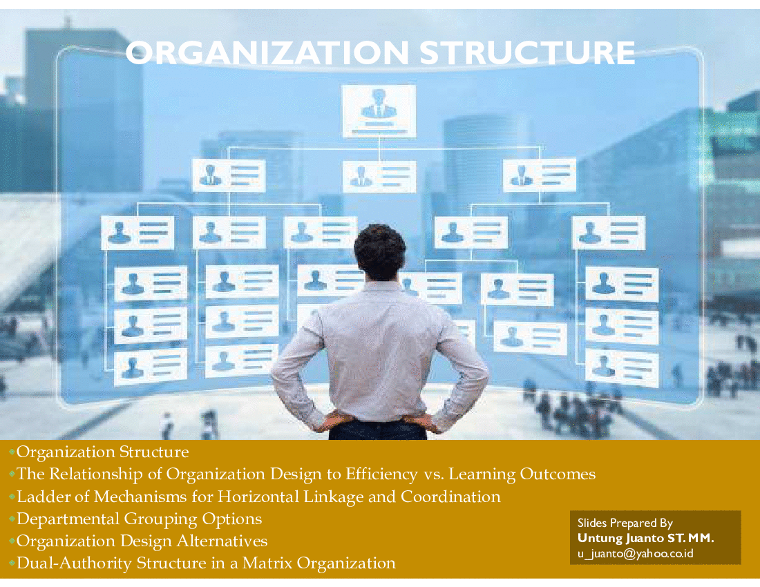 This is a partial preview of Organization Structure (56-slide PowerPoint presentation (PPT)). Full document is 56 slides. 