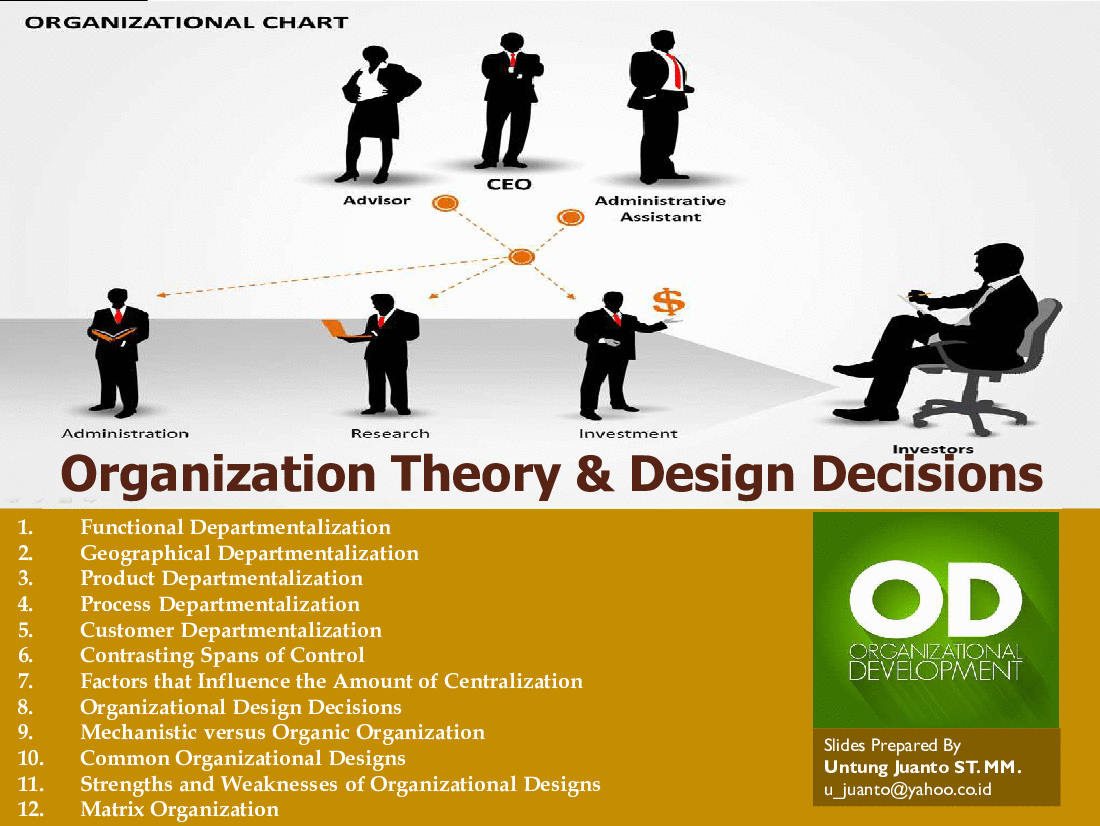 This is a partial preview of Organization Theory (46-slide PowerPoint presentation (PPT)). Full document is 46 slides. 