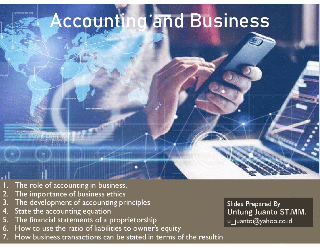 Accounting and Business