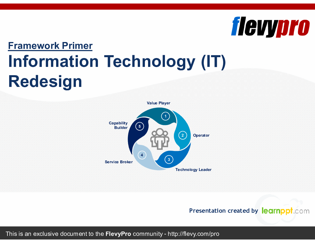 This is a partial preview of Information Technology (IT) Redesign (29-slide PowerPoint presentation (PPTX)). Full document is 29 slides. 