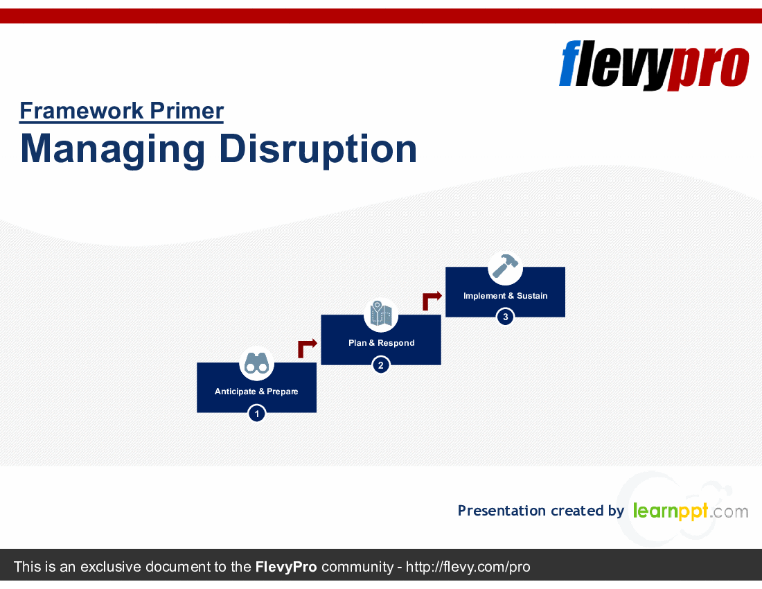 Managing Disruption (28-slide PPT PowerPoint presentation (PPTX)) Preview Image