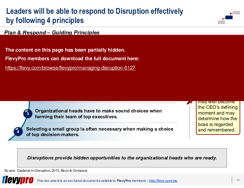 This is a partial preview of Managing Disruption (28-slide PowerPoint presentation (PPTX)). Full document is 28 slides. 