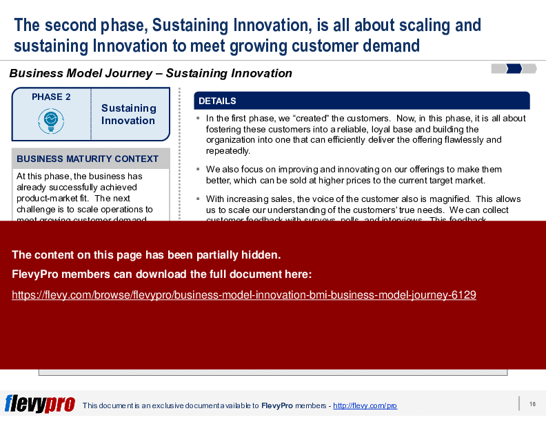 Business Model Innovation (BMI): Business Model Journey (29-slide PPT PowerPoint presentation (PPTX)) Preview Image