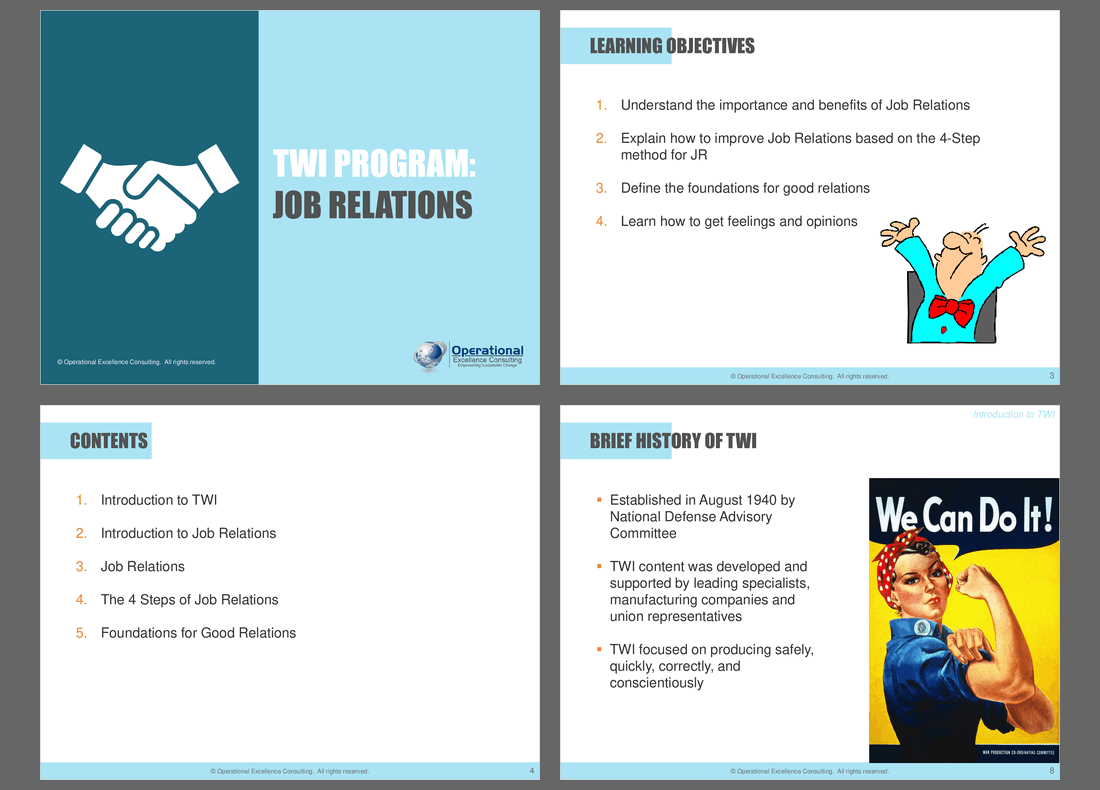 TWI Program: Job Relations (JR) Training