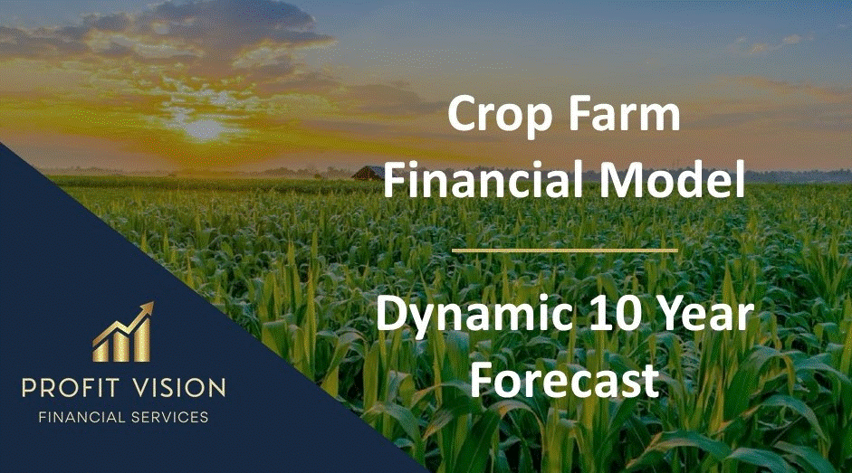 Crop Farm Financial Model - Dynamic 10 Year Forecast (Excel template (XLSX)) Preview Image