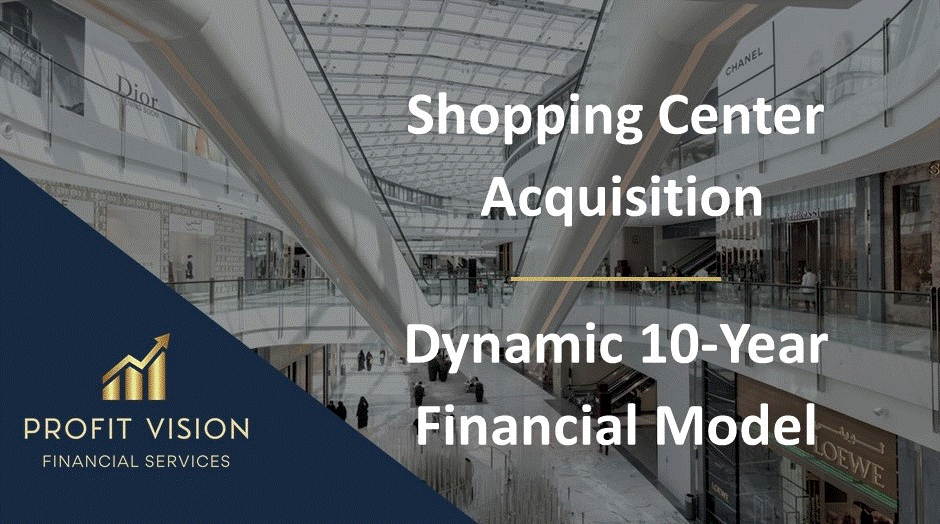 This is a partial preview of Shopping Center Acquisition Financial Model (Excel workbook (XLSX)). 