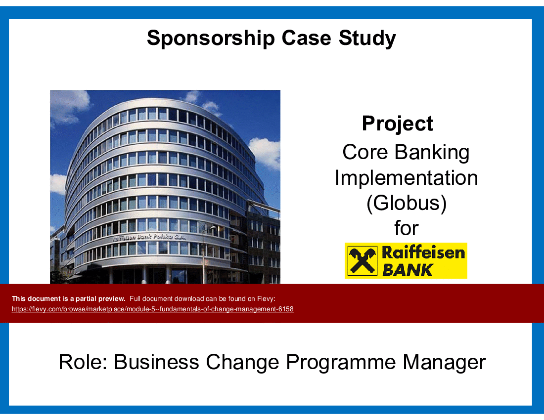 FCM 5 - Sponsorship, Stakeholders & Communication (70-slide PowerPoint presentation (PPT)) Preview Image