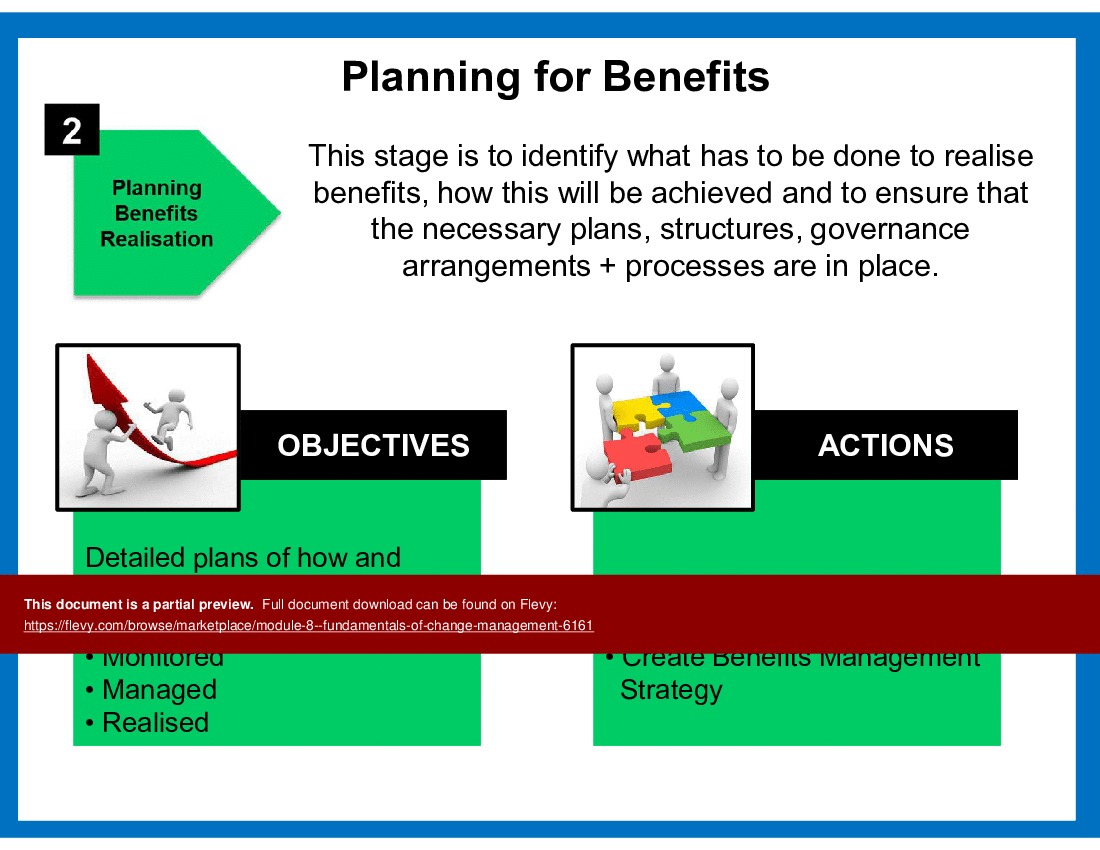 FCM 8 - Benefits Management, Continuous Improvement & Success/Failure (61-slide PPT PowerPoint presentation (PPT)) Preview Image