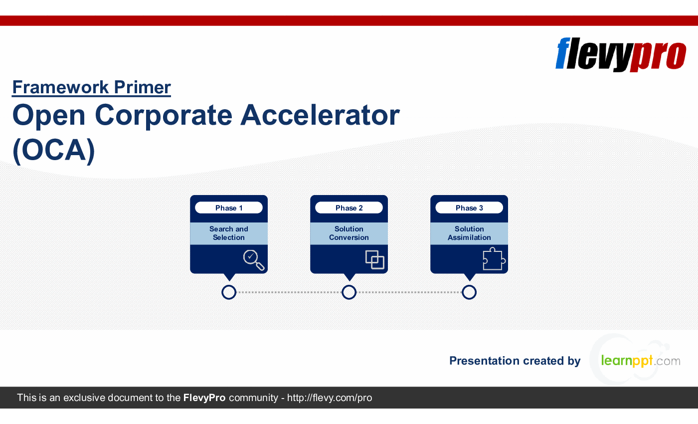 This is a partial preview of Open Corporate Accelerator (OCA) (24-slide PowerPoint presentation (PPTX)). Full document is 24 slides. 