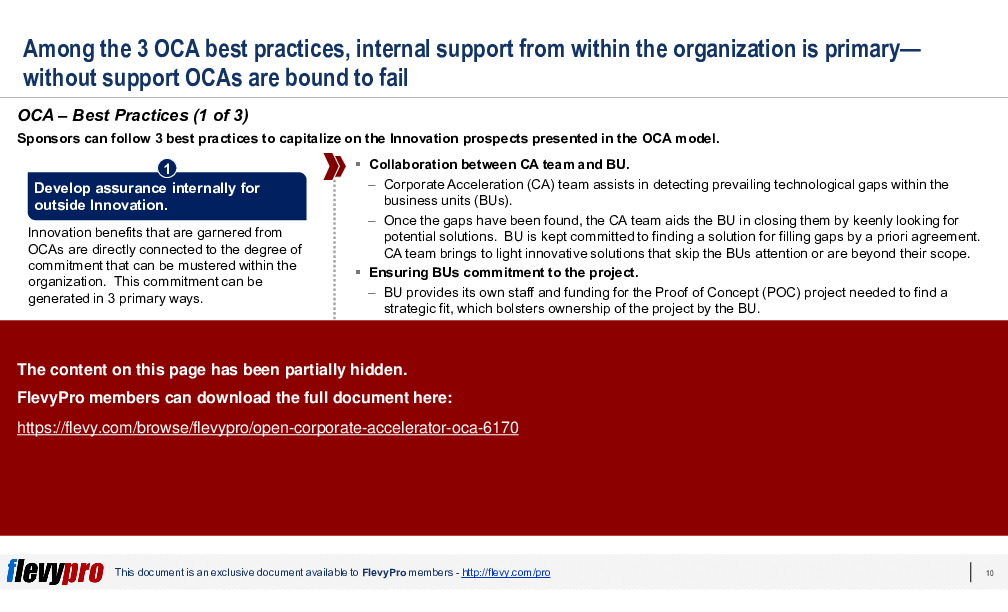 This is a partial preview of Open Corporate Accelerator (OCA) (24-slide PowerPoint presentation (PPTX)). Full document is 24 slides. 