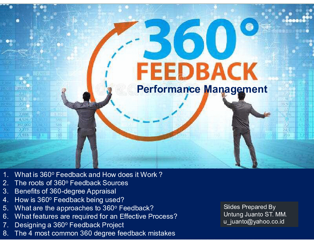 Performance Management: 360 Degree Feedback (38-slide PPT PowerPoint presentation (PPT)) Preview Image