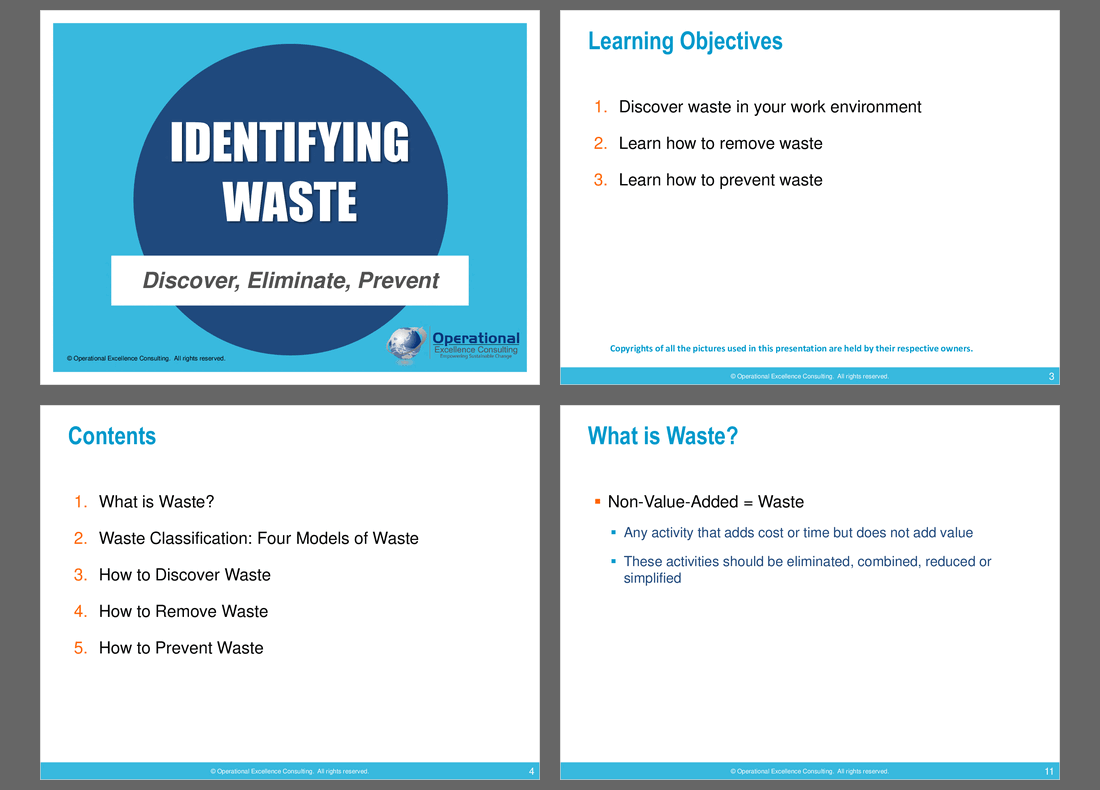 Identifying Waste (178-slide PPT PowerPoint presentation (PPTX)) Preview Image