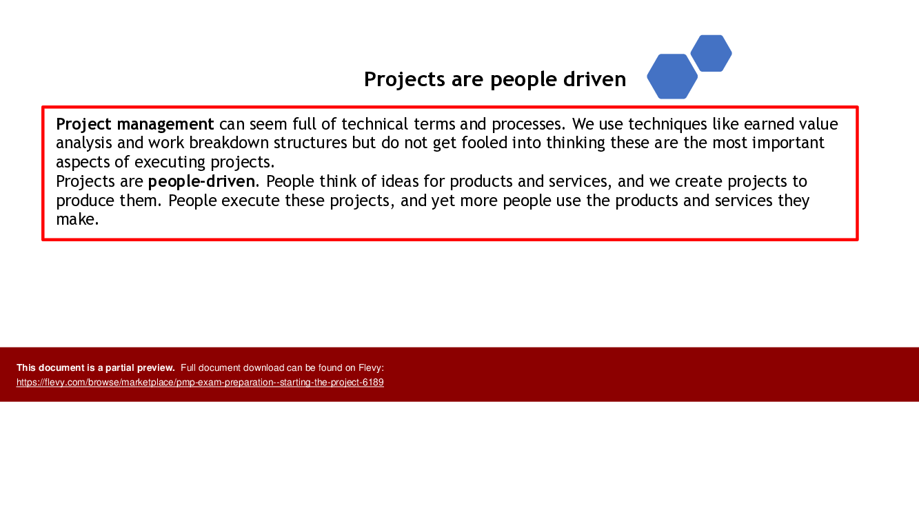 PMP Exam Preparation - Starting the Project (198-page PDF document) Preview Image