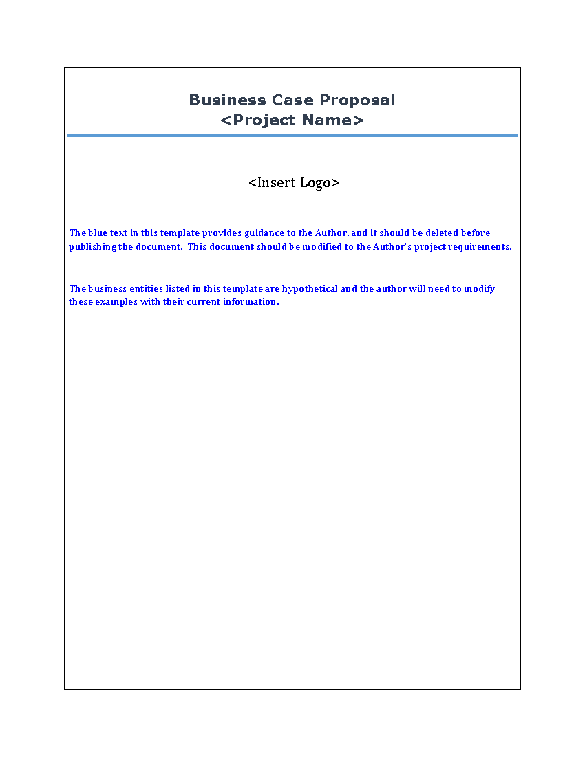 Technology Business Case Template (17-page Word document) Preview Image