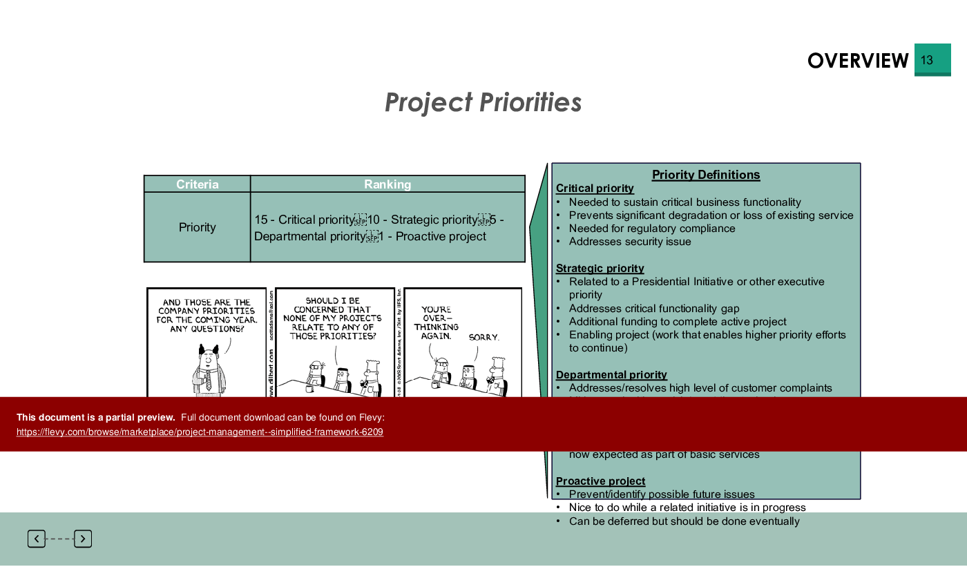 Project Management - Simplified Framework (166-slide PPT PowerPoint presentation (PPTX)) Preview Image