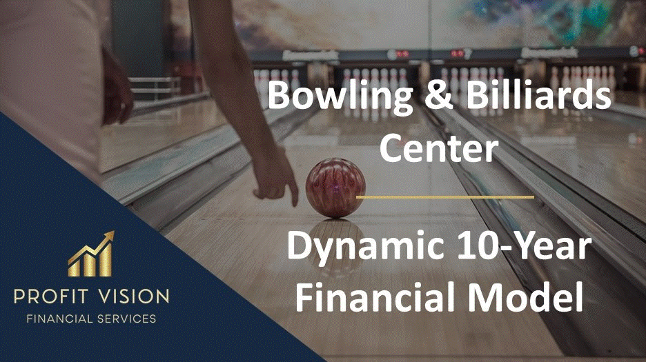 This is a partial preview of Bowling & Billiards Center Financial Model (Excel workbook (XLSX)). 