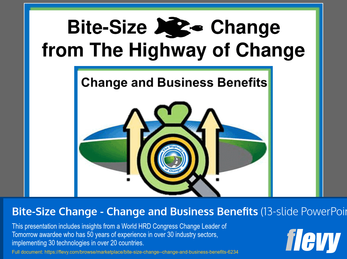 This Is A Partial Preview Of Bite Size Change Change And Business 