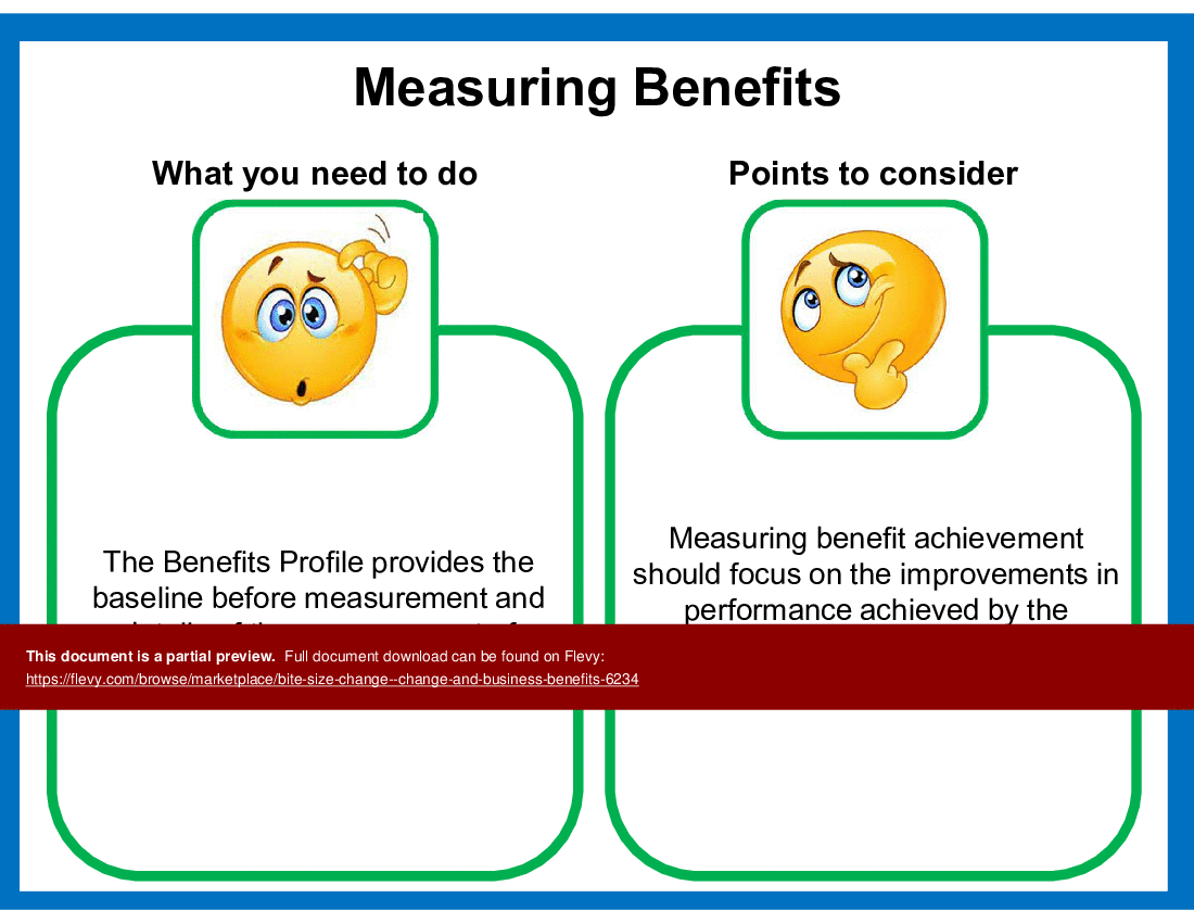 Bite-Size Change - Change and Business Benefits (13-slide PPT PowerPoint presentation (PPT)) Preview Image