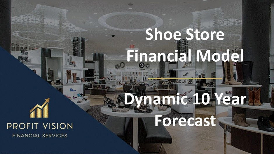 Shoe Store Financial Model - Dynamic 10 Year Forecast (Excel template (XLSX)) Preview Image