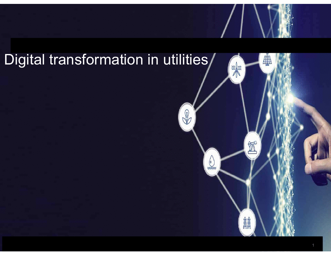 This is a partial preview of Digital Transformation in Utilities (46-slide PowerPoint presentation (PPTX)). Full document is 46 slides. 