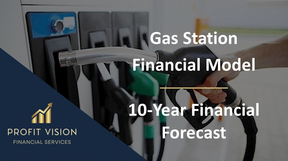 This is a partial preview of Gas Station Financial Model - Dynamic 10 Year Forecast (Excel workbook (XLSX)). 