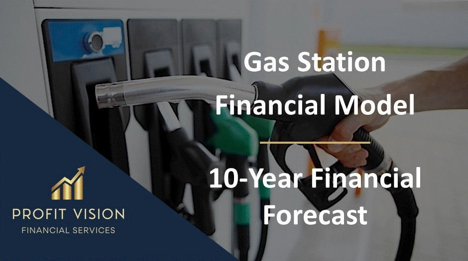 Gas Station Financial Model - Dynamic 10 Year Forecast (Excel template (XLSX)) Preview Image