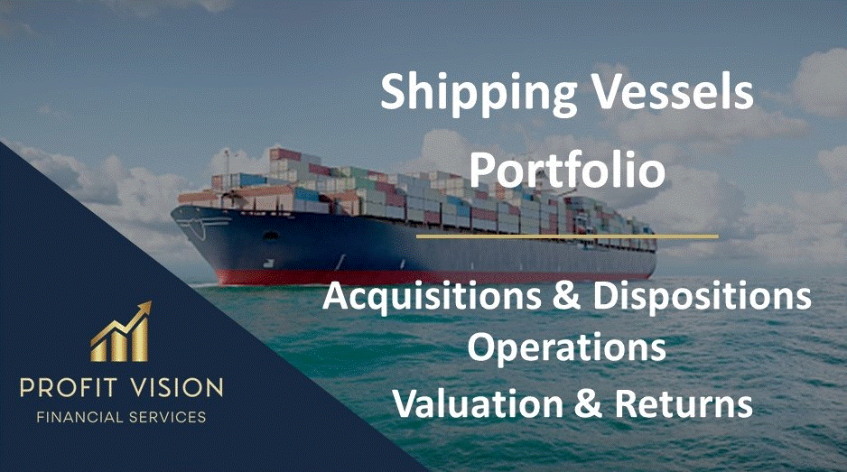 Shipping Vessels Portfolio Financial Model (Excel template (XLSX)) Preview Image