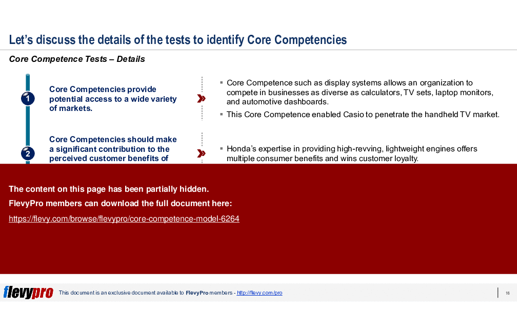 Core Competence Model (24-slide PPT PowerPoint presentation (PPTX)) Preview Image
