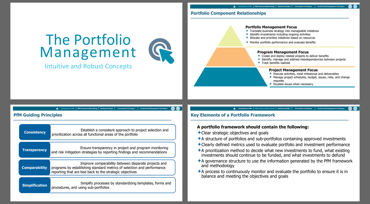 The Portfolio Management - Intuitive and Robust Concepts