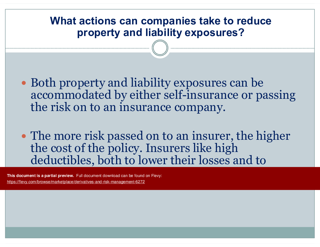 Derivatives and Risk Management (29-slide PowerPoint presentation (PPT)) Preview Image