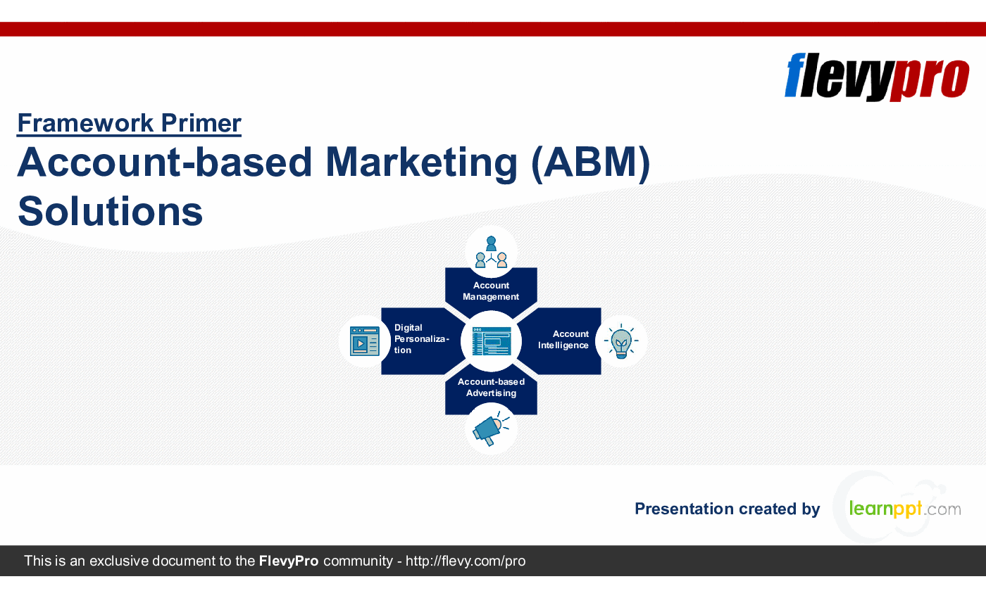 This is a partial preview of Account-based Marketing (ABM) Solutions (28-slide PowerPoint presentation (PPTX)). Full document is 28 slides. 