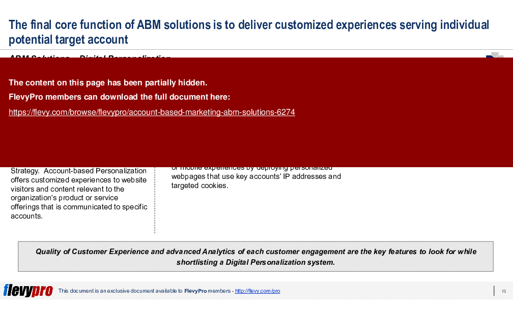 This is a partial preview of Account-based Marketing (ABM) Solutions (28-slide PowerPoint presentation (PPTX)). Full document is 28 slides. 