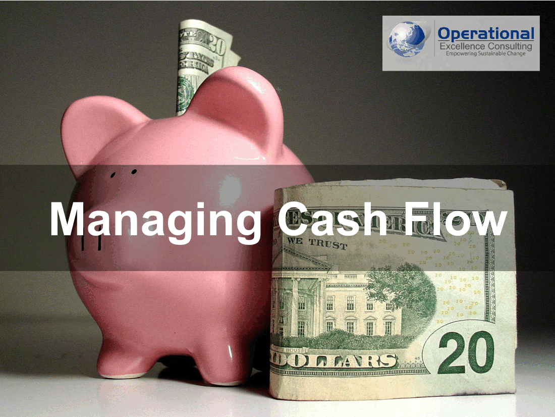 This is a partial preview of Managing Cash Flow (104-slide PowerPoint presentation (PPTX)). Full document is 104 slides. 